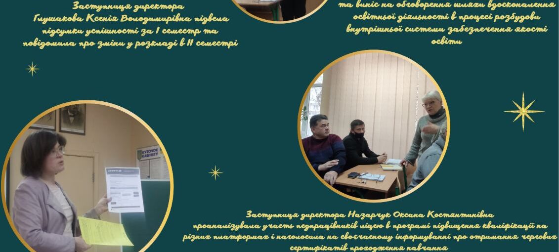 Педагогічна рада від 29.12.2021