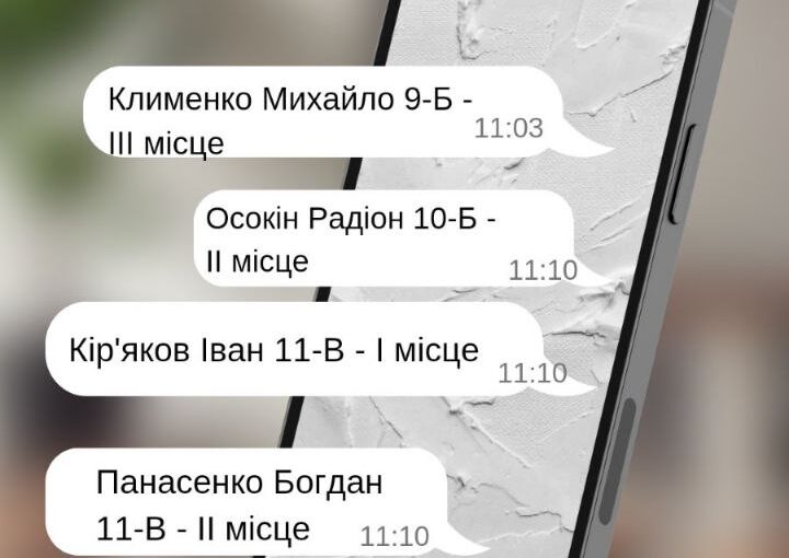 Вітаємо переможців!