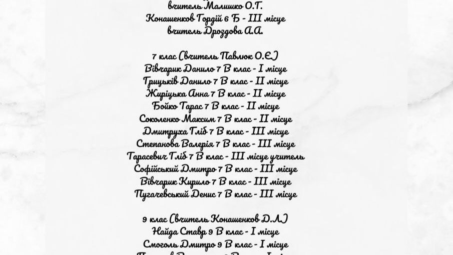 Математична перемога!