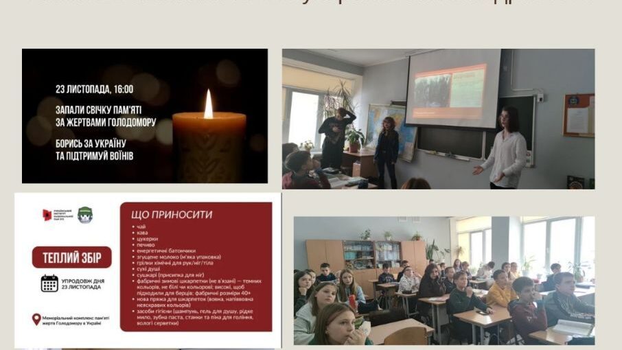 Тематичні уроки до 91-х роковин Голодомору