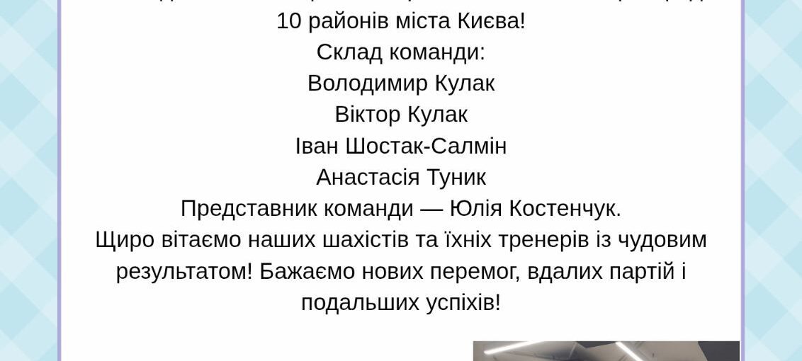 Віце-чемпіони з шахів